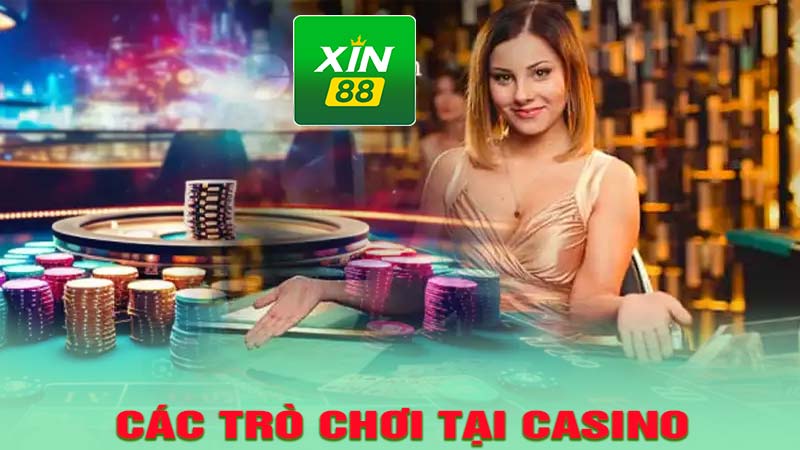 Các trò chơi có tại casino